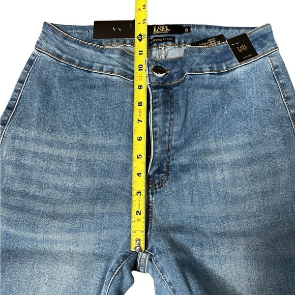 Lucky And Blessed Super Flare With Serape Insert Jeans - Picture 12 of 17